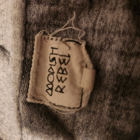 Plaid Hoodie Shirt with Gray Hood - Picture 2 of 4